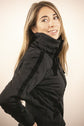 Penelope Luka riding jacket with large front zip and high collar.