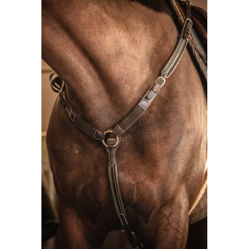 Penelope Martin breastplate collar offering easy integration with additional equestrian accessories.
