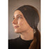 Penelope Melanie riding headband with lightweight stretch fabric and subtle grey glitter finish