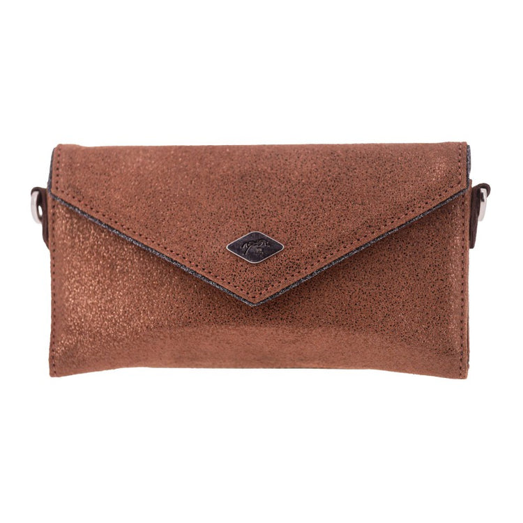 Penelope New Phone Pocket Glitter cowhide leather pouch