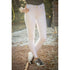 Mid rise riding breeches with pockets white