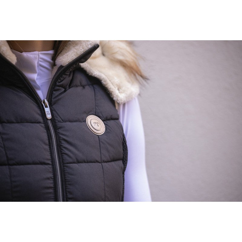 Penelope New Roger riding gilet with subtle glitter effect.