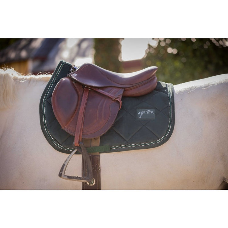 Penelope New Strass diamond quilted saddle pad with embellished logo
