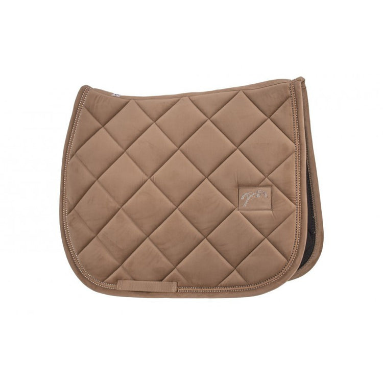 Penelope New Strass horse saddle pad with thick diamond-shaped quilting.