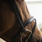Penelope Oxford competition bridle with perforated leather and padded headpiece for added comfort.
