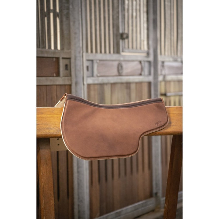 Leather half pad for horses