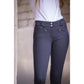 Penelope Rocky Stone equestrian breeches with Lycra lower legs for a flexible fit.