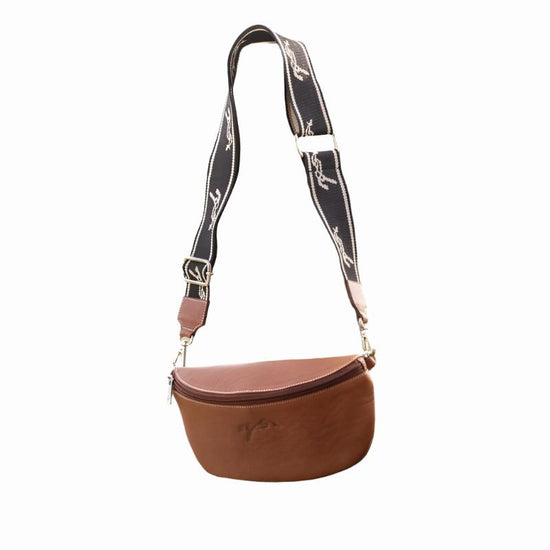 Equestrian leather fanny pack