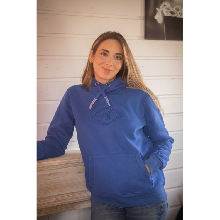 Penelope Sweatshirt Louison with wrap-over hood and zipped pockets