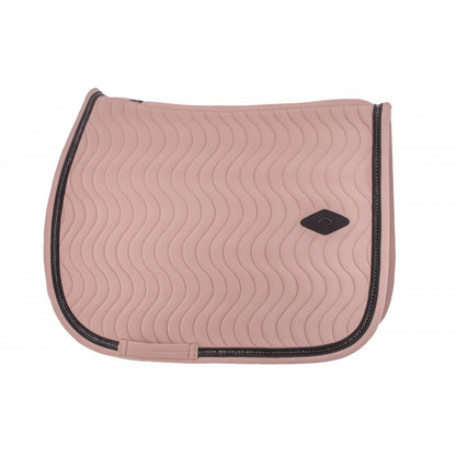 Penelope Swell wave quilted saddle pad with anatomically shaped backline for excellent wither clearance.