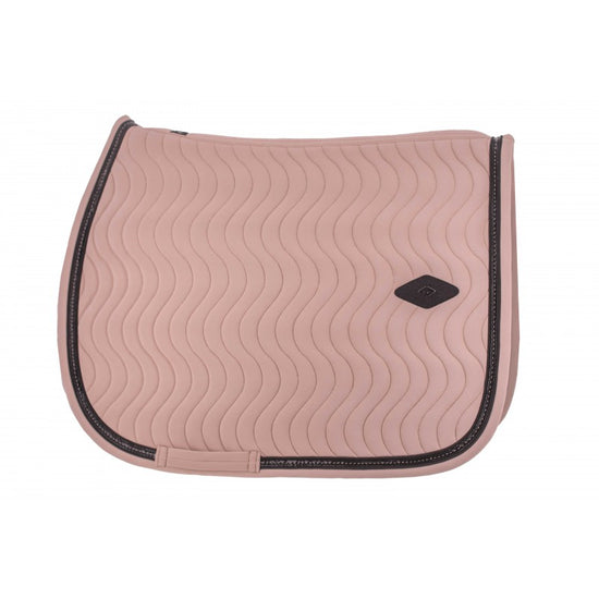 Penelope Swell wave quilted saddle pad with anatomically shaped backline for excellent wither clearance.
