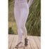 Penelope Sybille stretch riding breeches with Lycra leg cuffs and sparkling rhinestone horse logo.