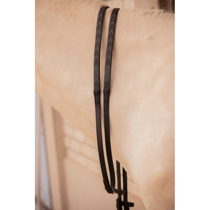 Penelope Symphonie leather reins designed to perfectly complement the matching Symphonie bridle.
