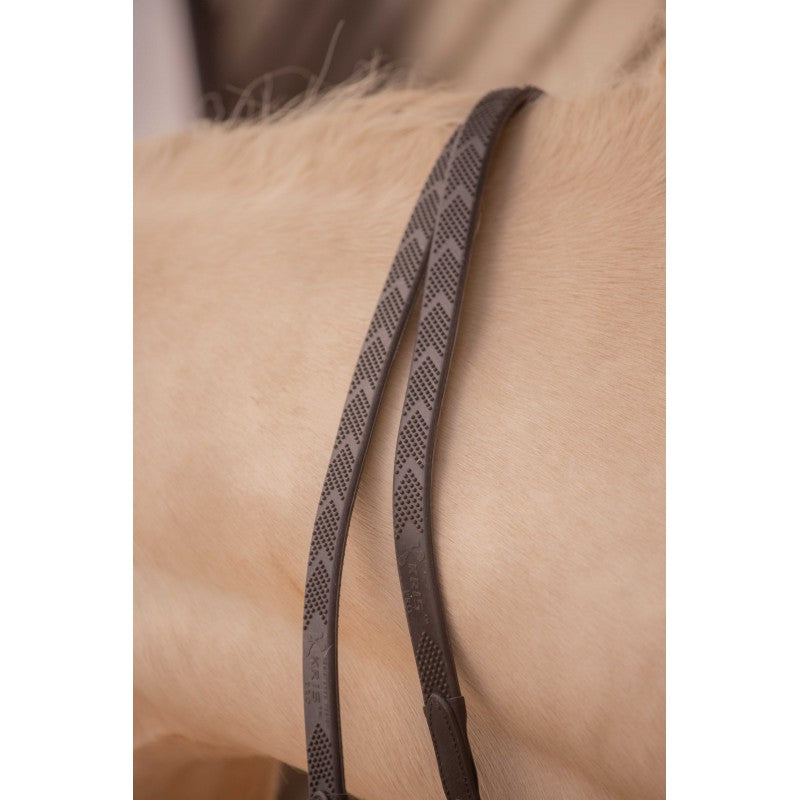 Penelope Symphonie Reins crafted from premium cowhide leather with soft rubber grip sections