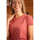 Penelope Techflo breathable equestrian top designed to promote airflow during physical activity.