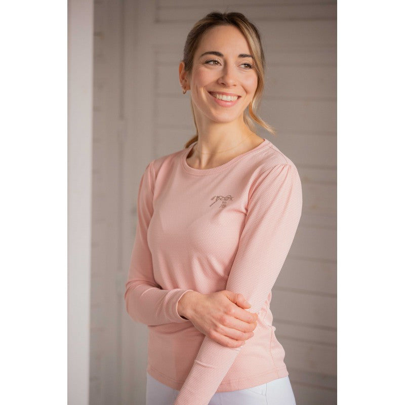 Penelope Techty Honey long sleeve shirt crafted from ultra-light breathable technical fabric.