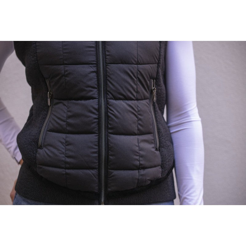 Penelope women’s fleece-lined vest for warm and comfortable stable wear.