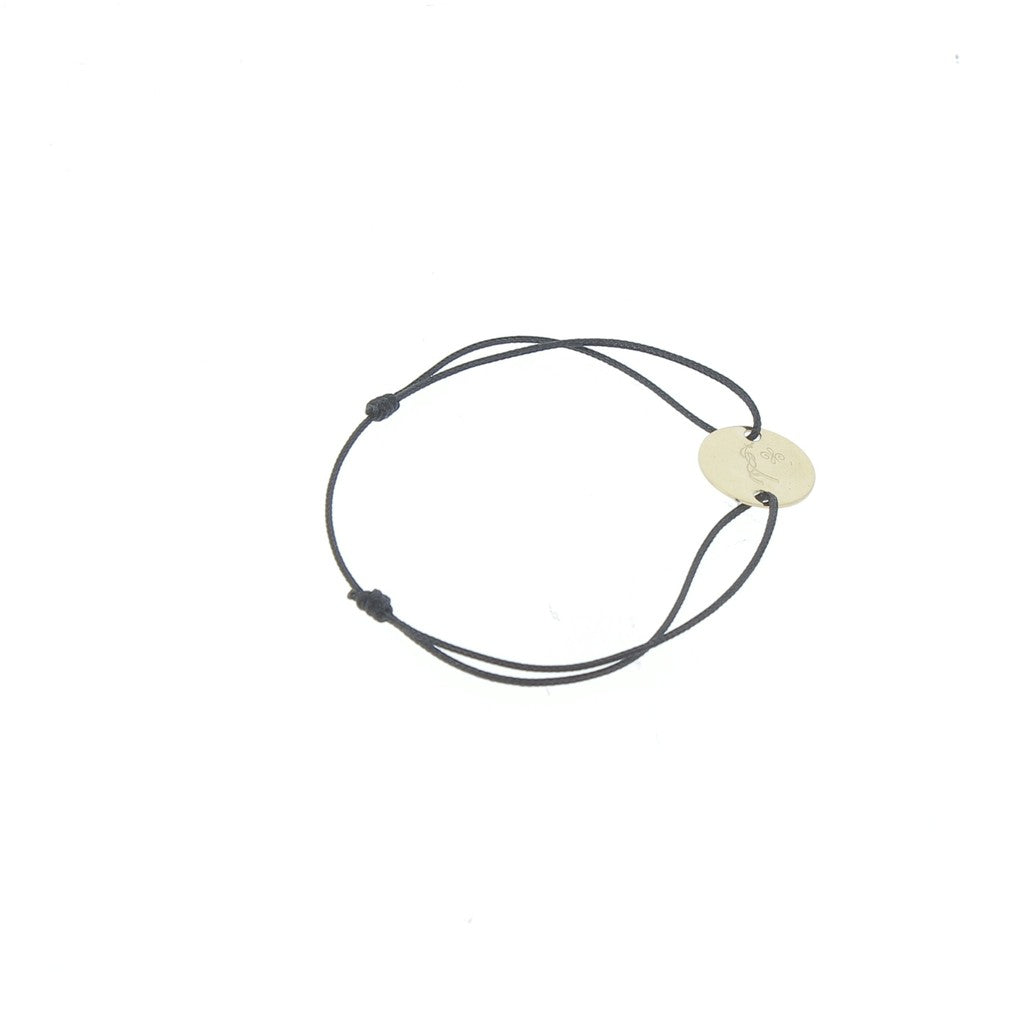 Penelope Zoe horse logo bracelet featuring a 24-carat gold-plated brass detail.