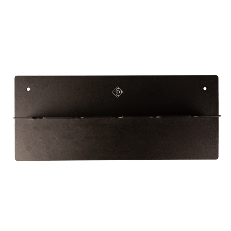 Powder-coated steel equestrian whip holder for stable organisation