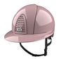 Pink equestrian helmet