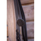 brown leather horse lead rope with double snap hooks