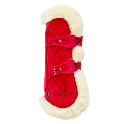 Red tendon boots with sheepskin