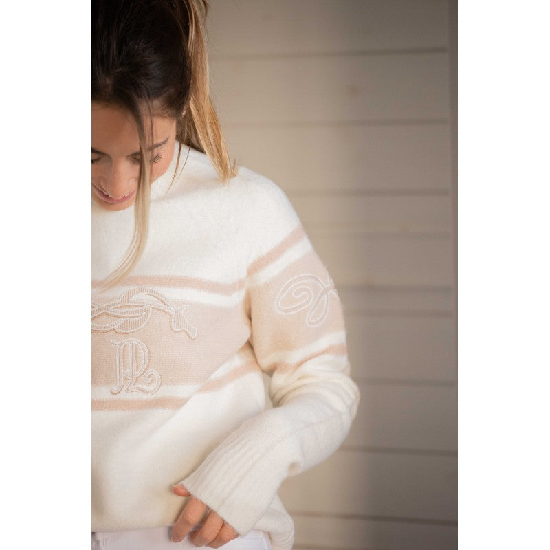 soft knit equestrian inspired sweater