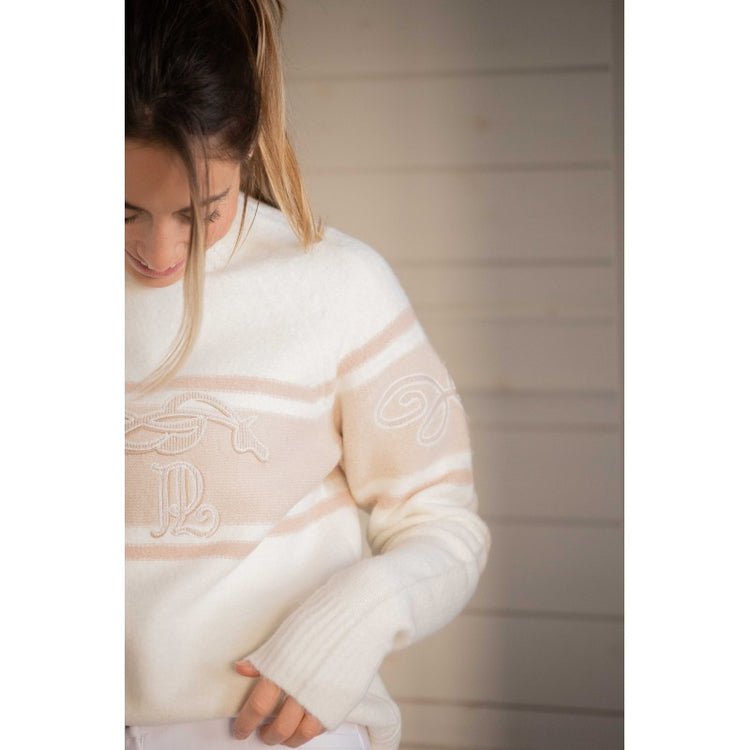 soft knit equestrian inspired sweater