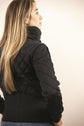 Women’s equestrian bomber jacket for stable and everyday wear.