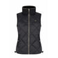 Water-repellent sleeveless riding vest with adjustable drawstring hem