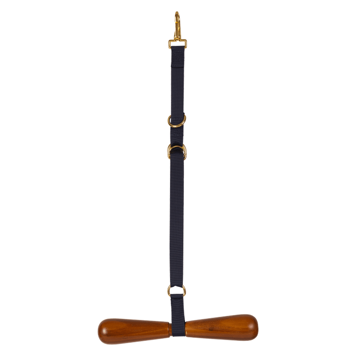 Saddle hanger for stable, travel and shows with practical space-saving design.