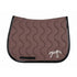 Saddle pad with honeycomb cotton lining designed to absorb perspiration