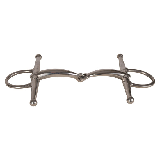 Single-jointed stainless steel Full Cheek bit for clear communication