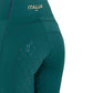 Slim-fit equestrian leggings with silicone grip for stability in the saddle