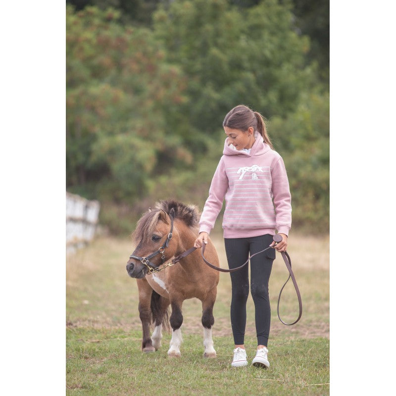 Soft equestrian hoodie for women designed for comfortable stable and everyday wear.