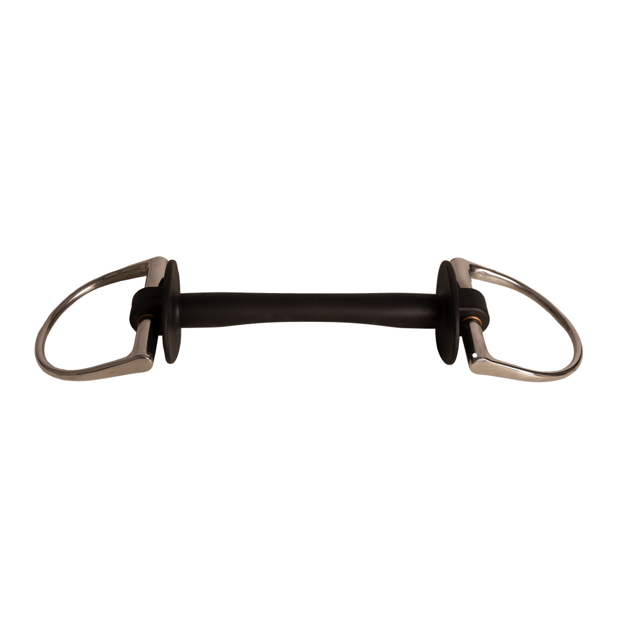 Soft Flex Eggbutt horse bit with stable fixed sides