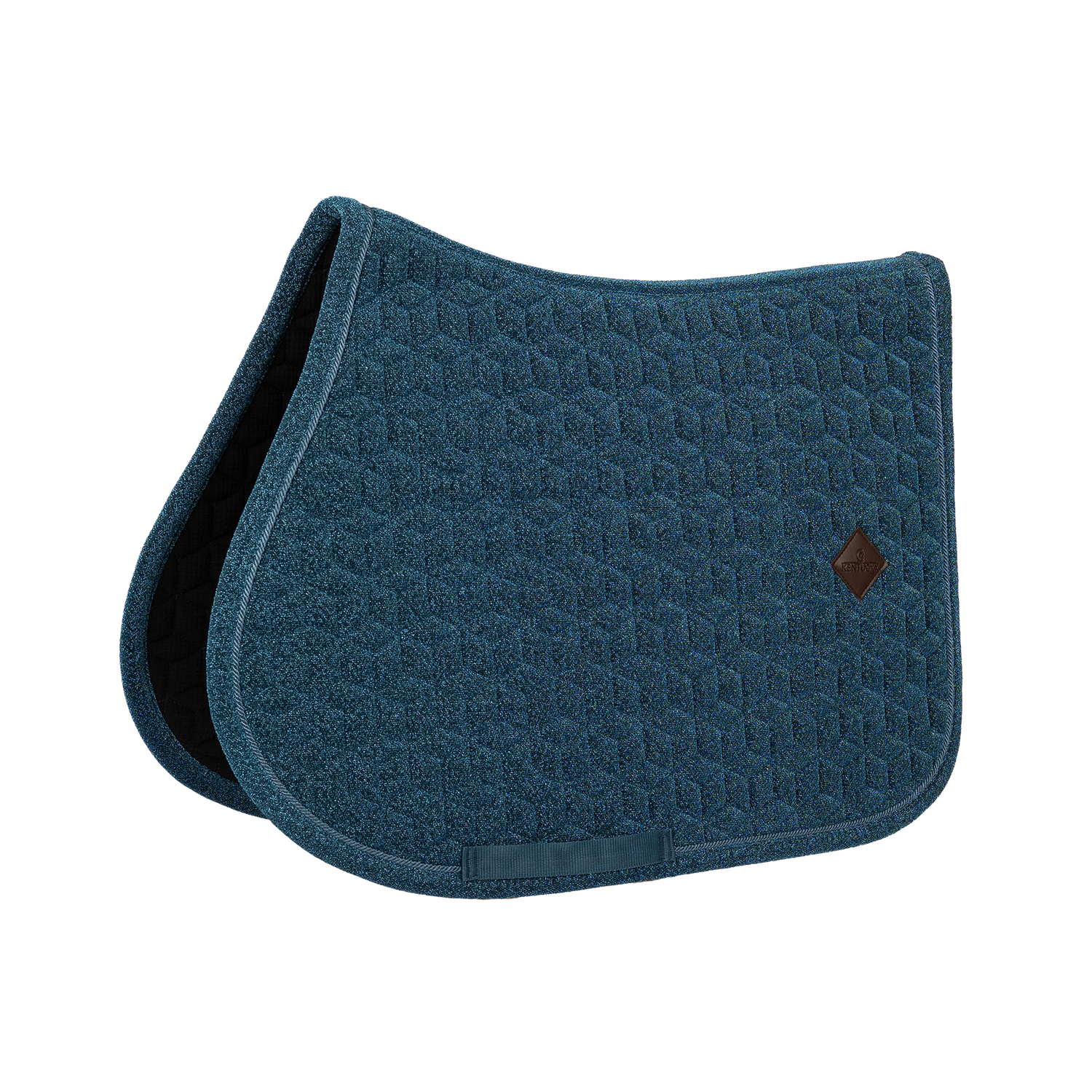 Sparkling dressage saddle pad with elegant star quilting