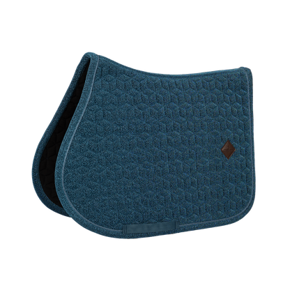 Sparkling dressage saddle pad with elegant star quilting