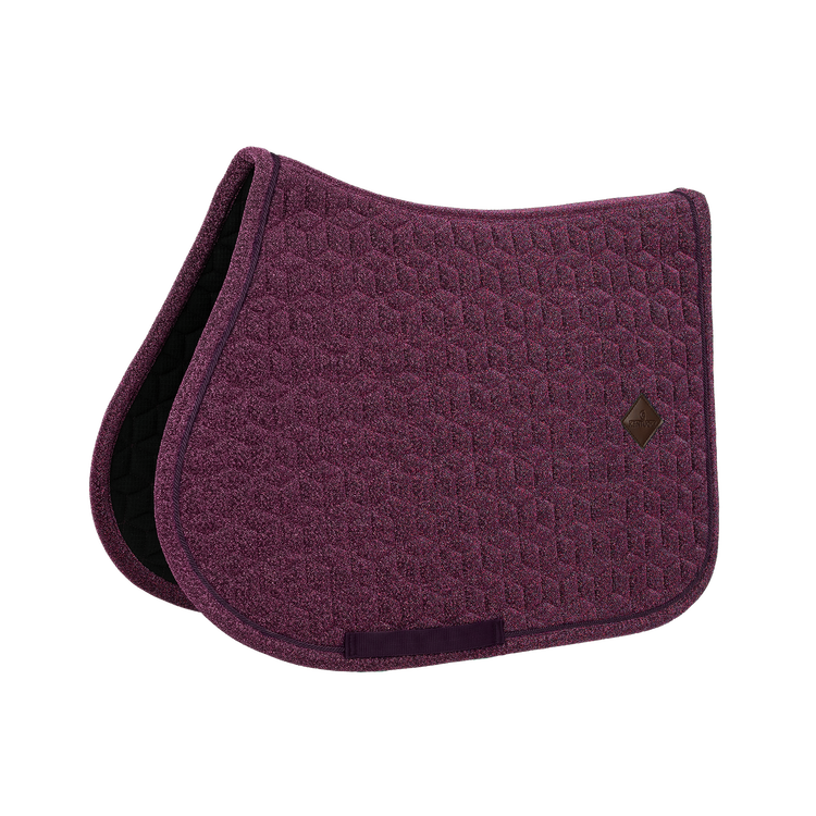 Sparkling saddle pad with nylon girth strap and no saddle straps