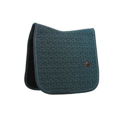 Star quilted glitter saddle pad for horses with a fully sparkling surface