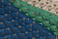 Star quilted velvet dressage saddle pad with space for personalized embroidery