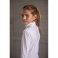 Stretch junior equestrian competition shirt designed for a comfortable close-to-body fit.