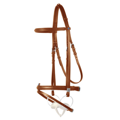 Stübben 2305 Leitrim horse bridle with flash noseband and Slide&Lock buckles.