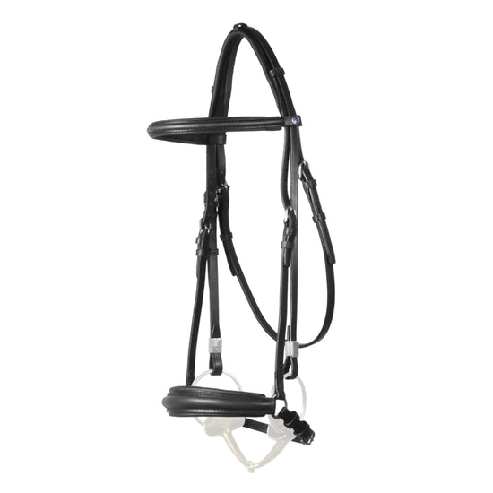Stübben 2305 Leitrim horse bridle with Hanoverian noseband and Slide&Lock buckles.