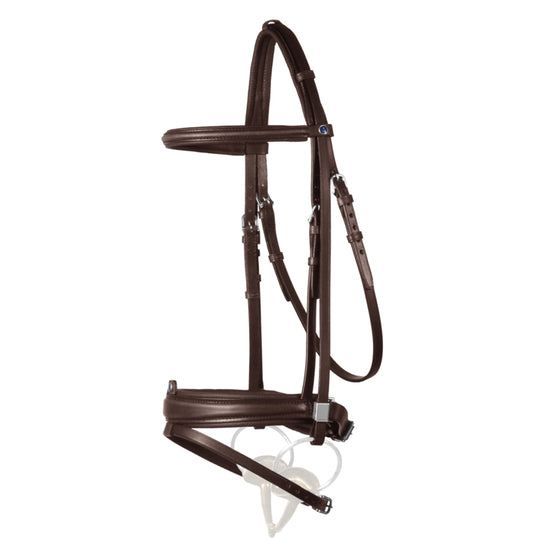 Stübben 2305 Leitrim horse bridle with Special Combined Noseband and Slide&Lock buckles.