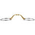 Stübben 2631 Level 3 Egg Butt Bit with double jointed mouthpiece and fixed eggbutt rings.