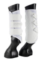 Stübben Airflow Brushing Boots providing breathable protection for horse legs during training.