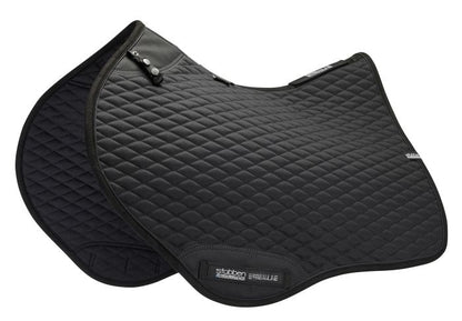 Stübben jumping saddle pad designed for a streamlined fit beneath the saddle.