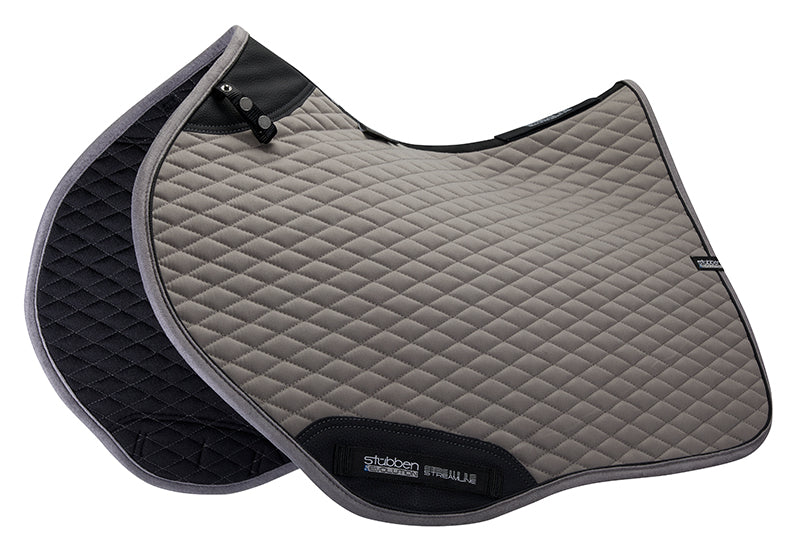 Stübben close contact jumping saddle pad designed for horses in training and competition.