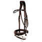 Stübben Switch leather dressage bridle featuring a customisable Magic Tack browband.